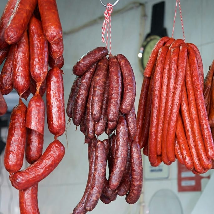 Portuguese Sausages Cured